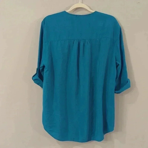 Beverly Drive Button Up Tunic Top size 1X - Picture 7 of 10